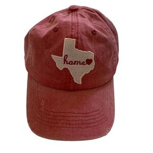 Home Free Texas Distressed Baseball Cap New One Size Fits Most